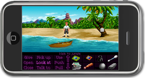 Monkey Island en un iPod Touch a traves de ScummVM